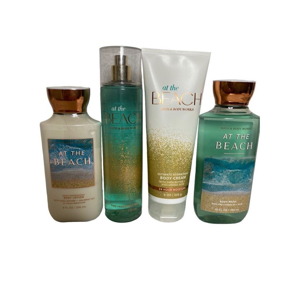 Bath and Body Works AT THE BEACH 4 PC Set